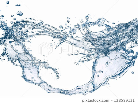 3d illustration of abstract blue water splash 3d illustration of abstract blue water splash 128559131