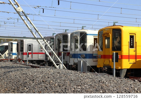 Tobu Isesaki Line at Kasukabe Inspection Zone 128559716