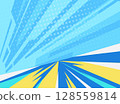 Dynamic radial rays abstract background illustration 128559814