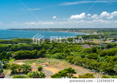 千葉縣：屏風浦、夏日藍天 128560834