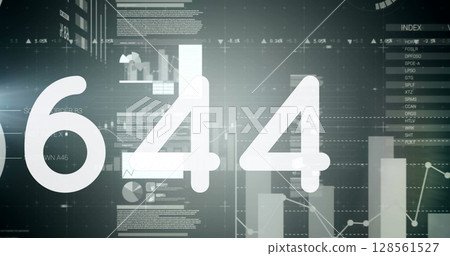 Image of numbers changing over statistics Image of numbers changing over statistics 128561527