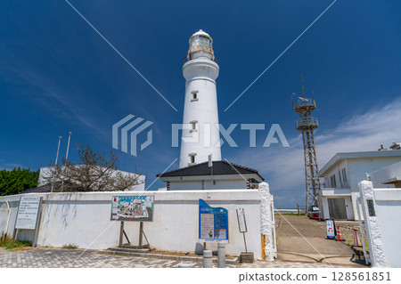 <Chiba Prefecture> The white Inubosaki Lighthouse <Chiba Prefecture> The white Inubosaki Lighthouse 128561851
