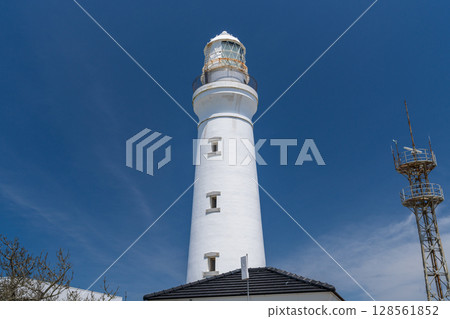 <千葉縣>白色的犬吠埼燈塔 128561852