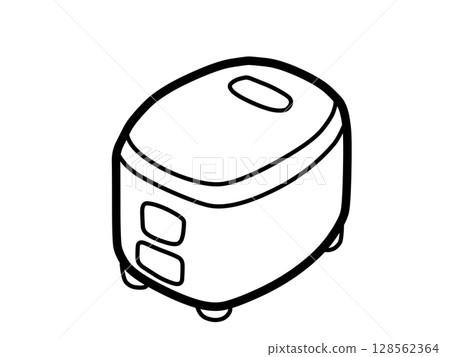 簡單的電鍋圖示（黑色） 128562364