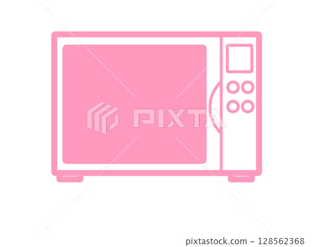 Simple microwave icon (pink) 128562368