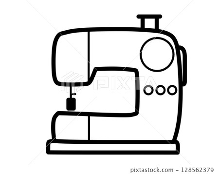 簡單的縫紉機圖示（黑色） 128562379