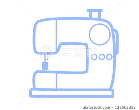 Sewing machine icon simple blue 128562382