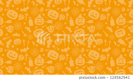 Halloween background random orange pumpkin Halloween background random orange pumpkin 128562941