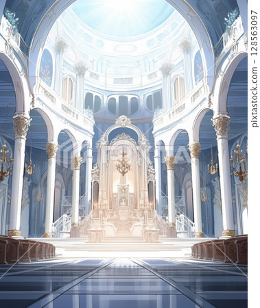 Church, temple, holy place, animation image 128563097