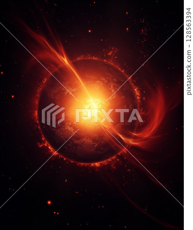 Solar eclipse and eclipse, natural phenomena Solar eclipse and eclipse, natural phenomena 128563394