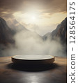 Product display podium Among the podiums and valleys, beautiful, grand, and majestic. 128564175