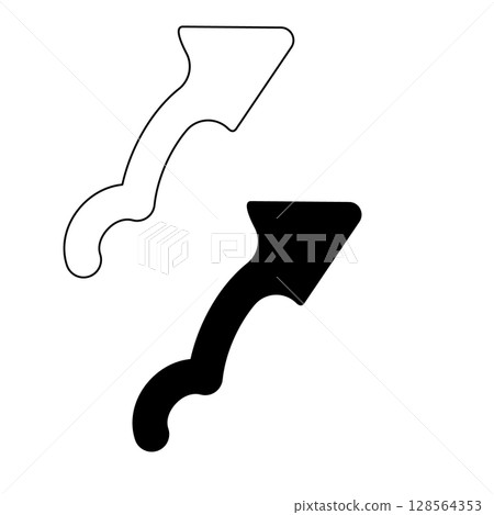 實線和線箭頭設定 | 適用於 UI 和指導 128564353