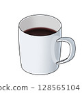 白咖啡杯 128565104
