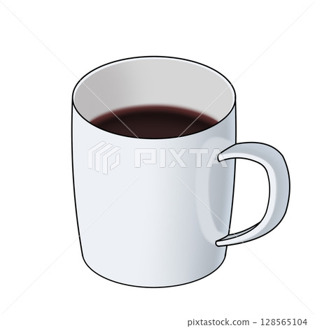 白咖啡杯 128565104