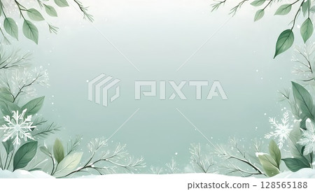 雪花圖案相框｜充滿冬日氣息的裝飾設計 128565188