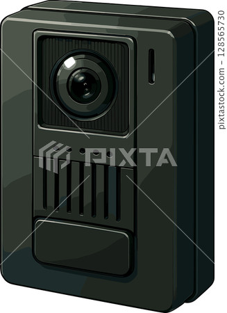 帶相機的對講機插圖 128565730