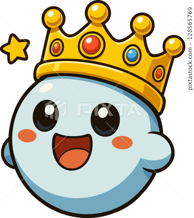戴著王冠的鬼魂插圖 128565769