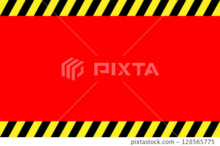 Prohibition, warning frame illustration material Prohibition, warning frame illustration material 128565775