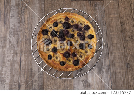 烤水果塔 128565787