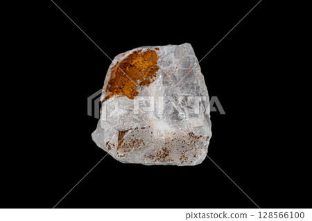 Barite mineral ore on dark background 128566100