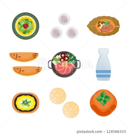 Gifu gourmet illustration set 2 128566333