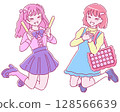 Happy girls looking for their favorite idols - Colorful 128566639