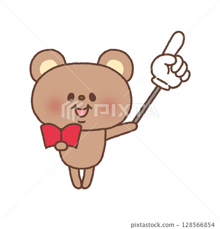拿著指點棒的熊 拿著指點棒的熊 128566854