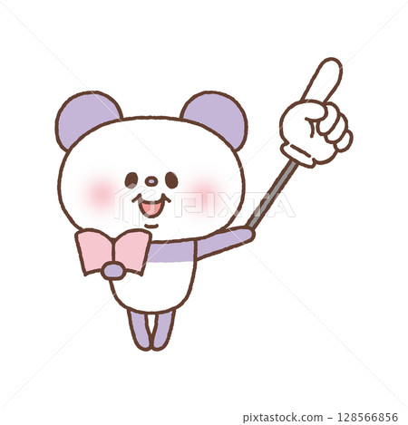 拿著指點棒的熊貓 拿著指點棒的熊貓 128566856