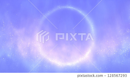 微弱的光能量環與夢幻效果背景 精神背景 128567293