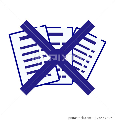 無紙化收據圖標 128567896