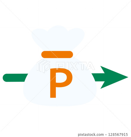 Send points icon illustration 128567915