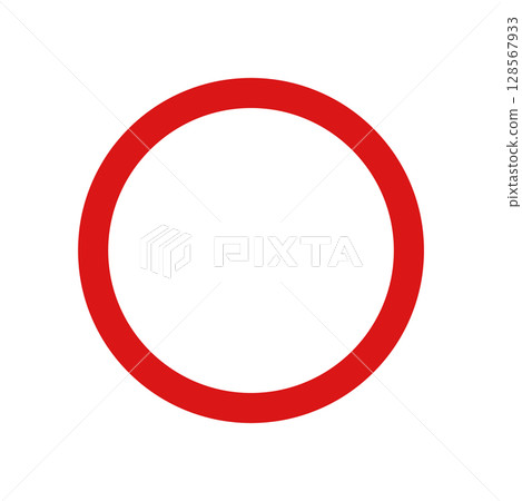 紅色圓圈圖示說明 紅色圓圈圖示說明 128567933