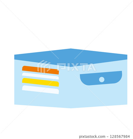 空的藍色錢包的插圖 128567984