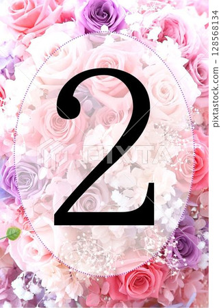 明信片桌號粉紅玫瑰2 128568134