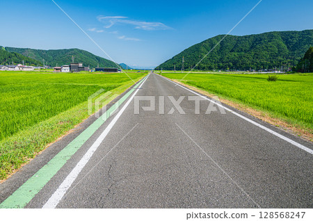 Rural scenery of Nishiasai, Lake Biwa, Nagahama City 128568247