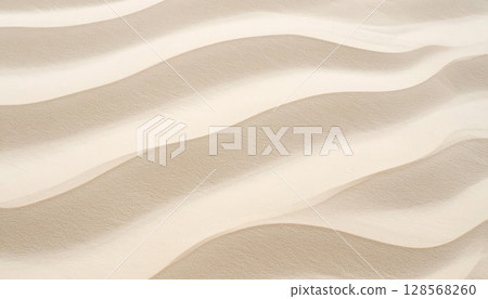 AI image: Wind ripples on the beach 128568260
