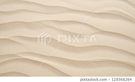 AI image: Wind ripples on the beach 128568264