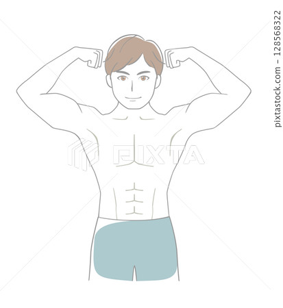 Male muscle Male muscle 128568322