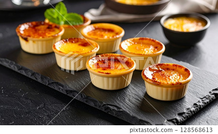 Mini Egg Tarts in Tiny Cups Mini Egg Tarts in Tiny Cups 128568613