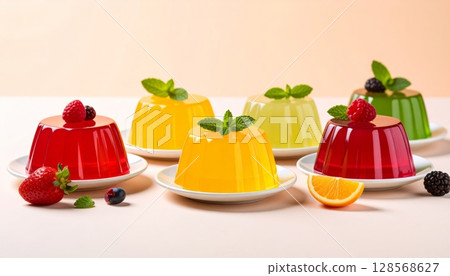 Colorful Jelly Pudding Delight 128568627