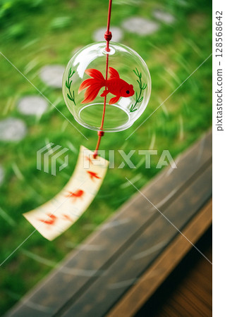 酷炫的金魚風鈴 128568642