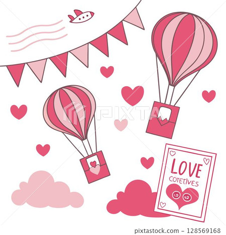 happy valentines day greeting card template. love romantic and holiday. vector happy valentines day greeting card template. love romantic and holiday. vector 128569168