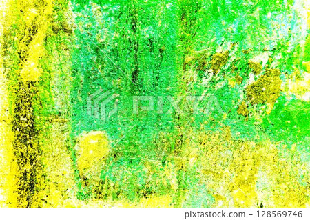 wall texture background with peeling old paint. Changed color scheme. Bright colors. 128569746