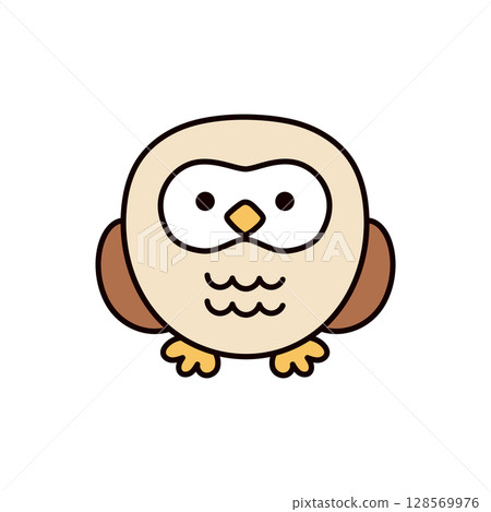 貓頭鷹的插圖 128569976