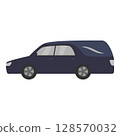 Simple hearse illustration 128570032