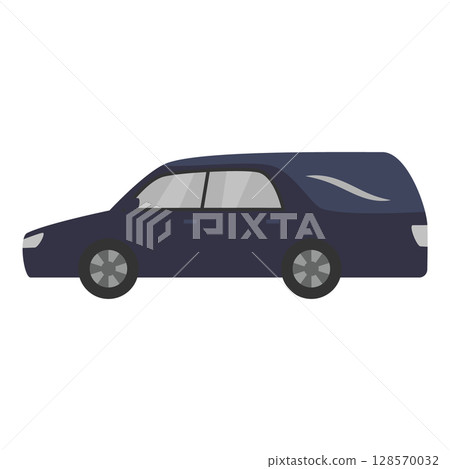 簡單的靈車插圖 128570032