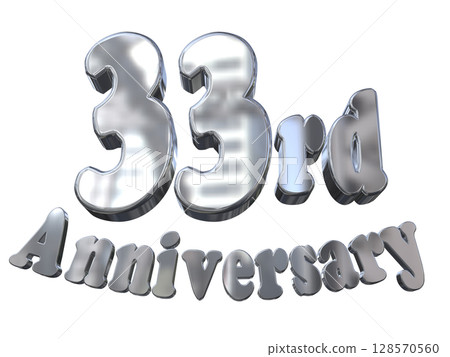 3DCG text "33rd Anniversary/33rd Anniversary Mark Sparkle" 3DCG text "33rd Anniversary/33rd Anniversary Mark Sparkle" 128570560