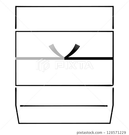 Simple line drawing illustration of offerings 128571229