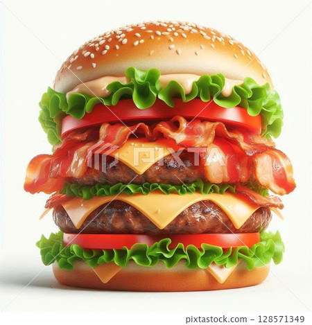 Delicious hamburger 128571349