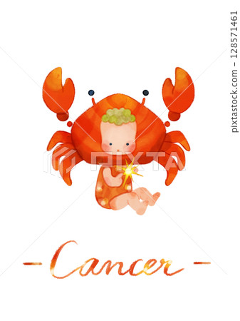 癌症的手繪插圖 128571461
